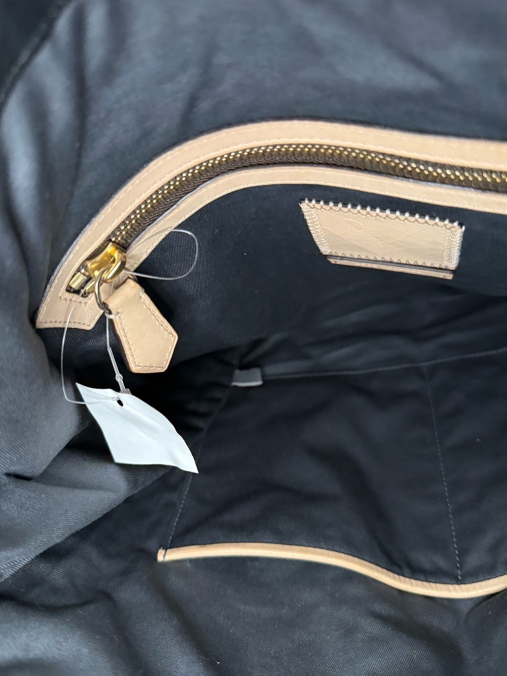 NWT Reed Krakoff black pebble deerskin messenger bag with gold hardware - Picture 6 of 7